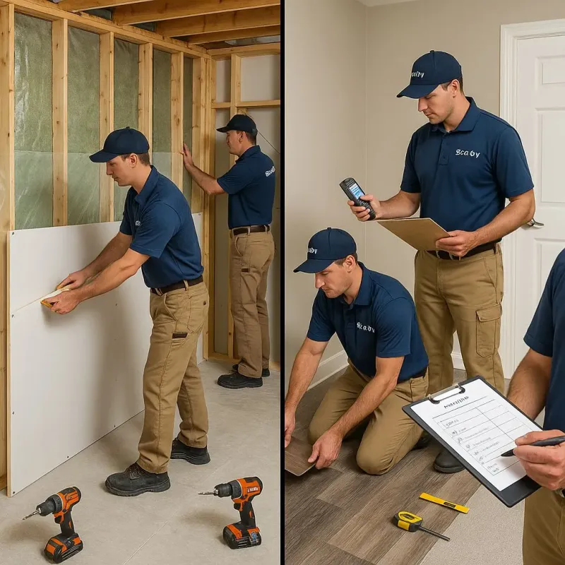 Repairs and Reconstruction process in New Paris, IN